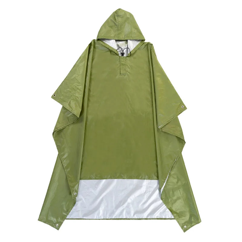 Adult 3 in 1 Waterproof Long Raincoat Rain Coat Jacket Co