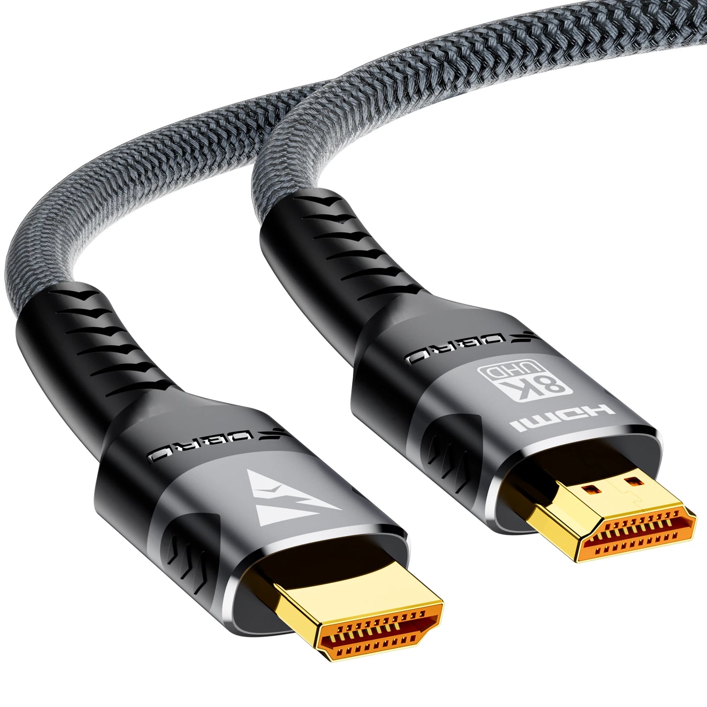 Cable Compatible con HDMI 8K 4K @ 120Hz 8K @ 60Hz HDMI 2,1, adaptador de 48Gbps para RTX 3080 eARC HDR, Cable de vídeo, PC, portátil, TV box, PS5