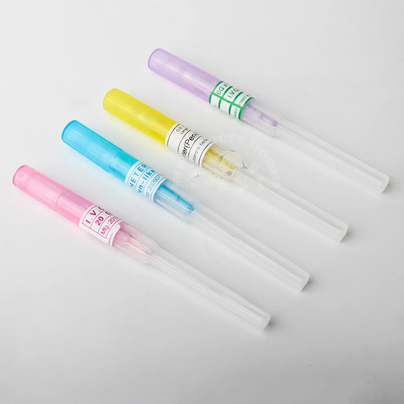 Pen type IV injection catheter cannula 20G 22G 24G 26G suppliers v 