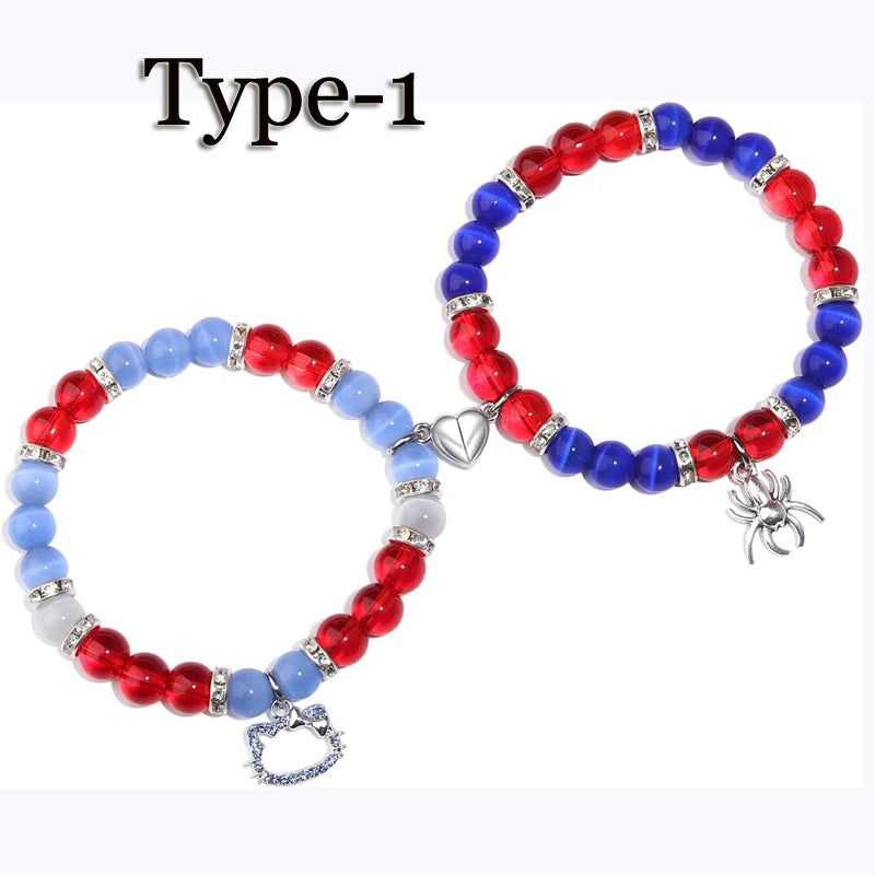 Spider friendship bracelets for couples, best friends, jewelry gifts? 