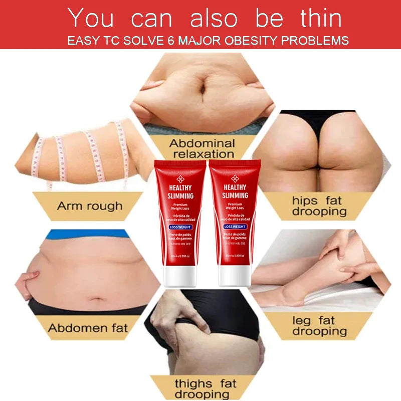 Fast and effective body slimming cream, fat burn, weight loss 