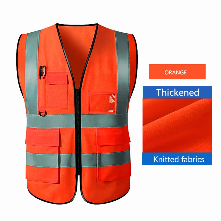Chaleco de seguridad reflectante de alta visibilidad, chalecos reflectantes de seguridad ajustables, tráfico nocturno al aire libre para correr, ciclismo y Deportes