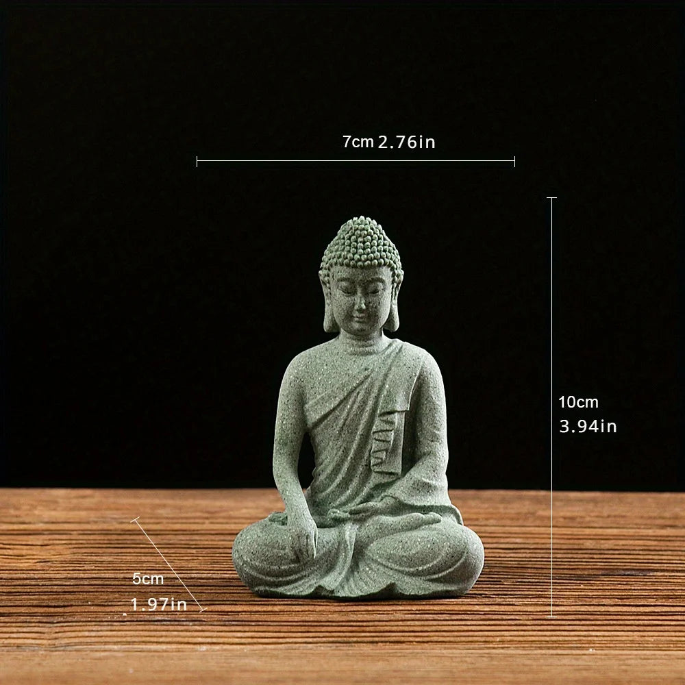 Estatua de Buda para decoración de pecera, Mini estatuilla de budismo, adorno d
