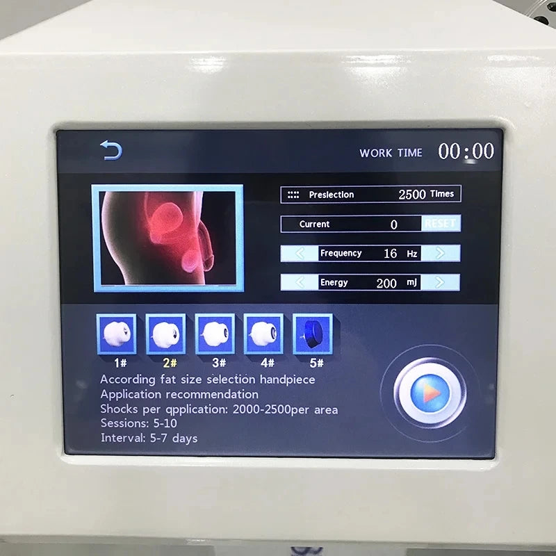 Máquina de terapia de ondas de choque enfocadas electromagnéticas con tratamie