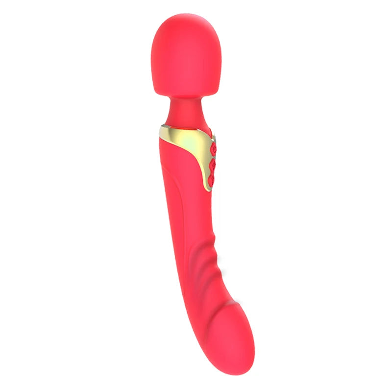 Powerful Dildo Vibrator Wand with 10 Modes Clitoris Stimulator for Women 
