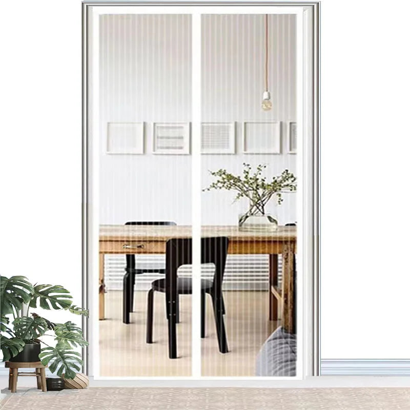 No Drilling Magnetic Door Curtain Automatic Closing Anti Mosquito 