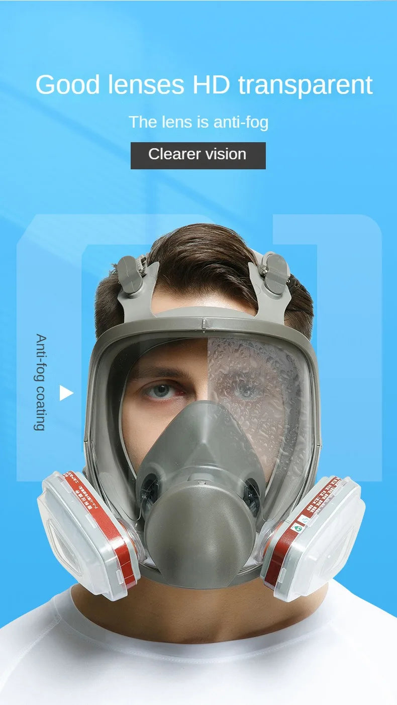 6800 Anti-fog Gas Mask Industrial Respirator for Paint Spraying 