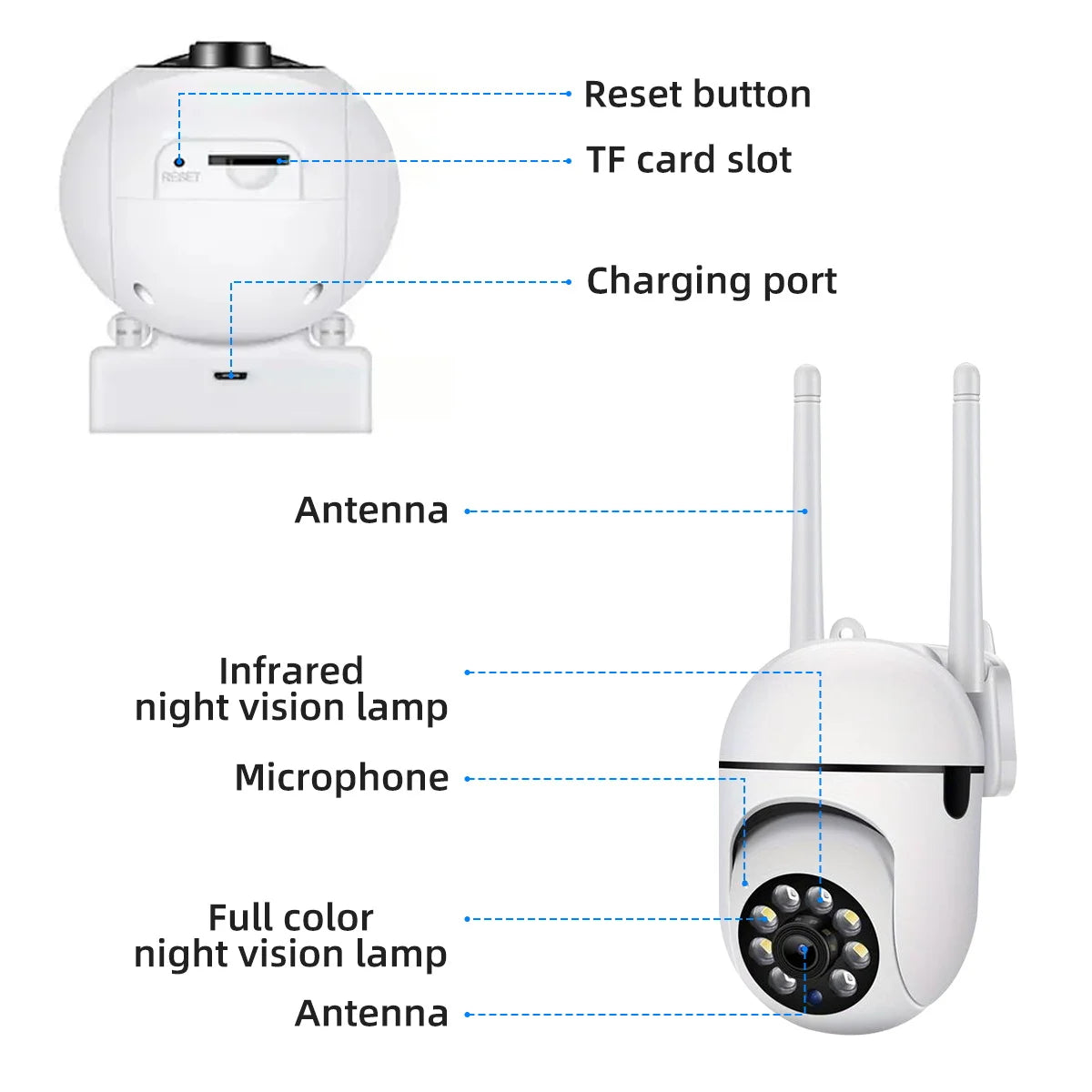 JOOAN 3MP cámara IP PTZ Color noche seguimiento automático CCTV IP WiFi cámar