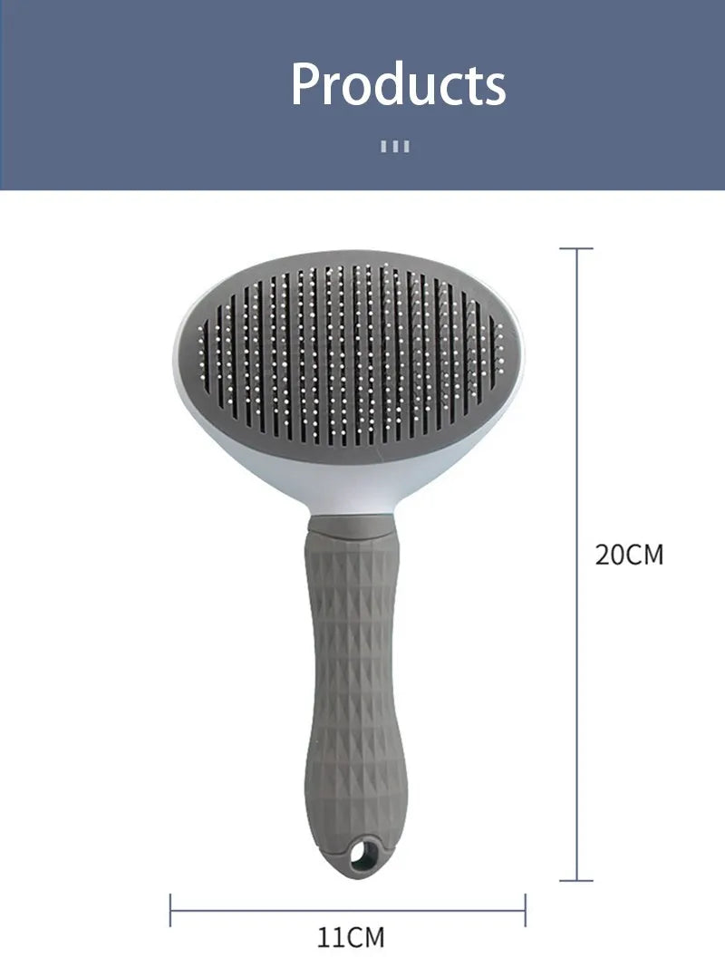 Cepillo de pelo para mascotas, peine para gatos, removedor de pelo para perros y gatos, herramientas de aseo para cachorros y gatitos, accesorios para perros, suministros para mascotas