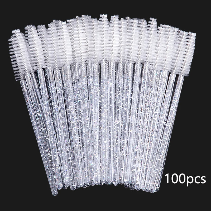 Disposable Mascara Wands Eyelash Applicator Brush Spoolies for Ext 