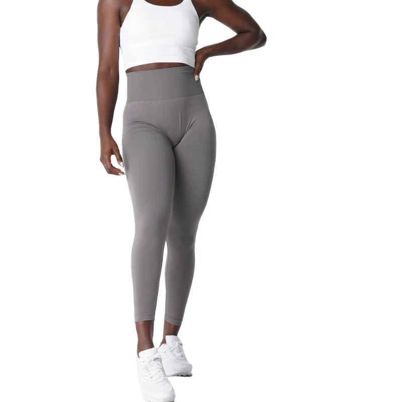 NVGTN-mallas sin costuras para mujer, pantalones de Yoga de cintura alta, ropa de gimnasio, mallas de LICRA suaves para entrenamiento, trajes de Fitness