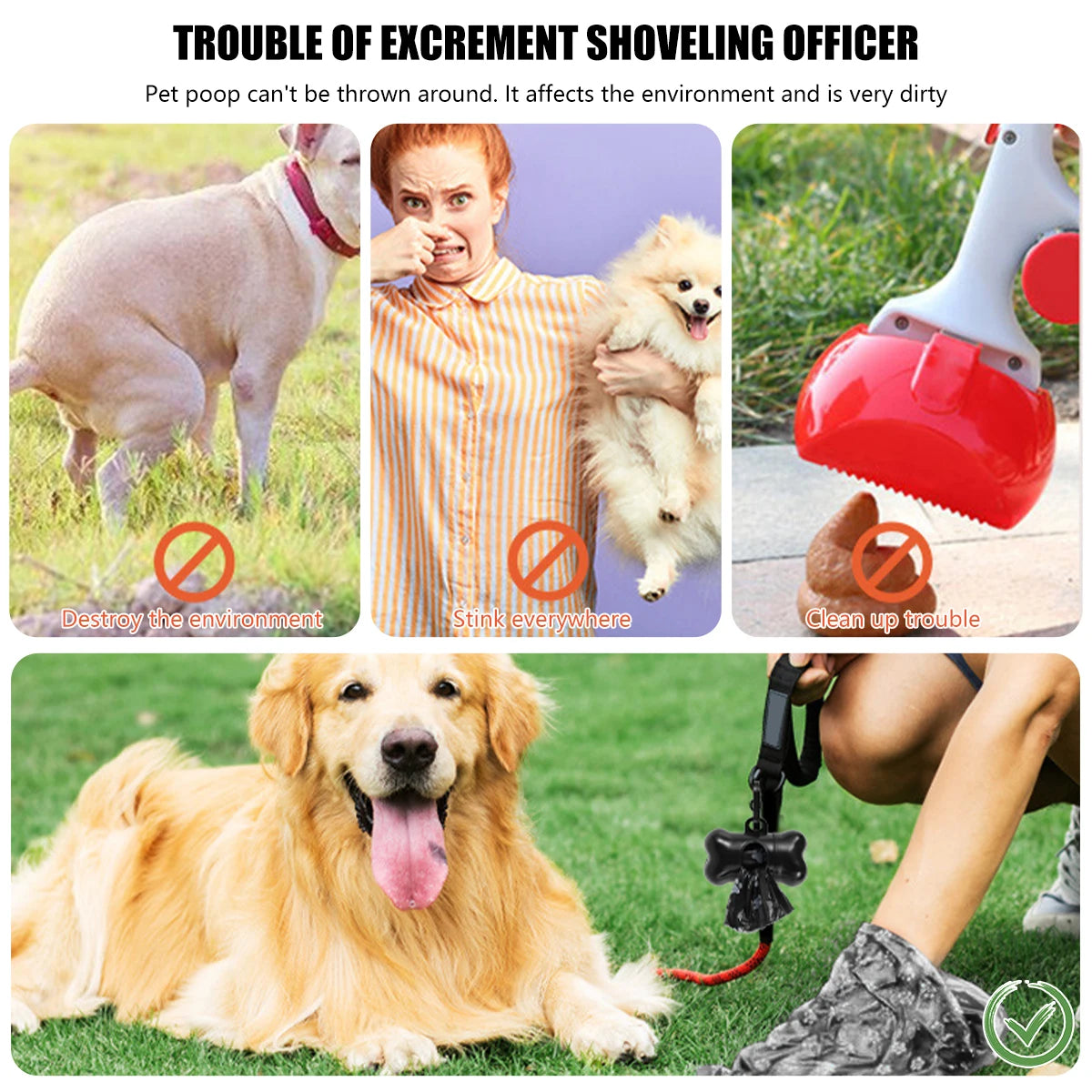 Disposable Dog Poop Bags Pet Waste Bags 