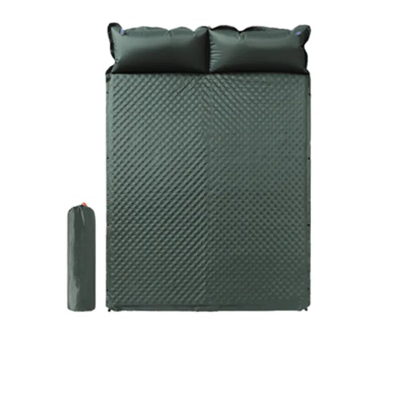 Colchoneta inflable para acampar, colchón de autoinflado, grueso, empalmado, ti