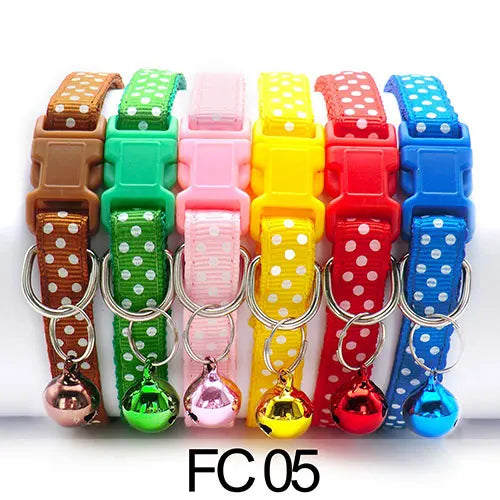 Adjustable Cat Collar with Bell Puppy Kitten Collar Wholesale 