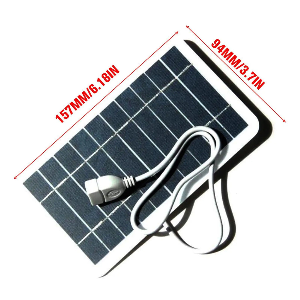 Panel Solar portátil de 5V y 2W, placa Solar con carga segura USB, estabiliza el cargador de batería para teléfono, Banco de energía, Camping al aire libre, hogar