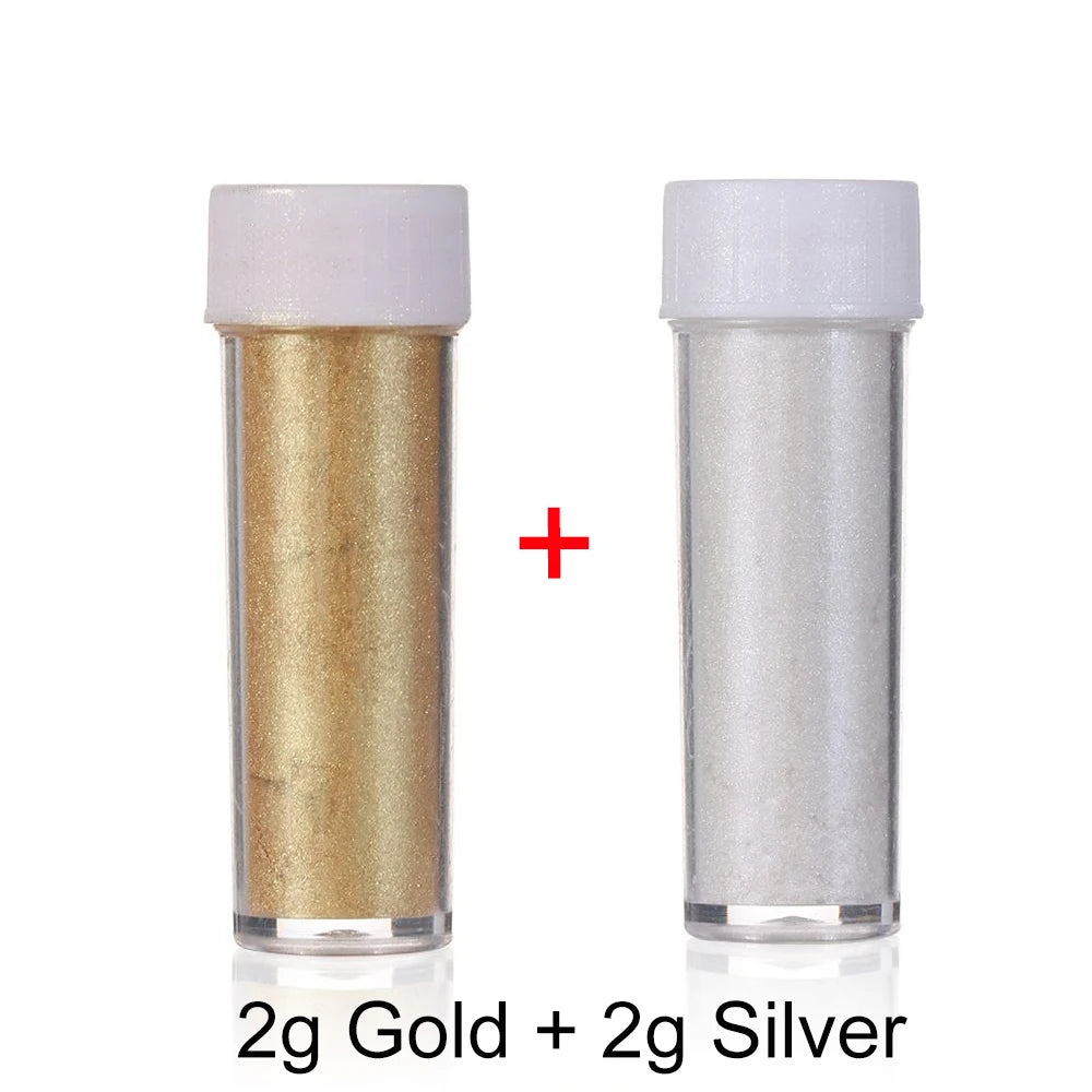 Gold Silver Tincture Glitter Powder for Mousse Cake Macaron Choc