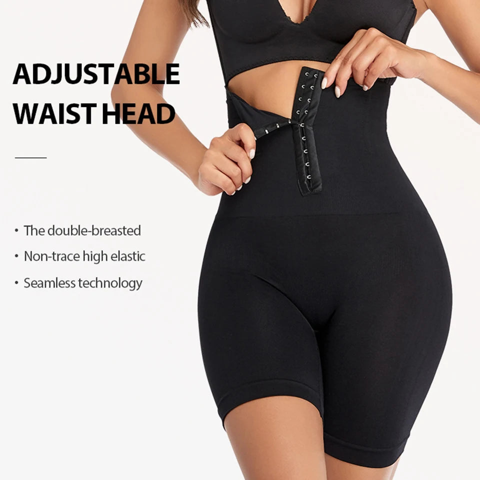 Women High Waist Flat Belt Waist Shapewear Slimming Panties Tummy Control Shapewear Shaping Straps 