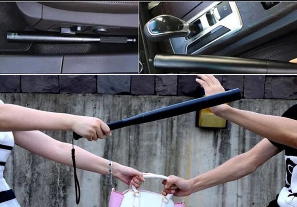 Linterna de autodefensa resistente al agua, palo LED, bate de béisbol, antorcha de aleación de aluminio, equipo antidisturbios de autodefensa de emergencia