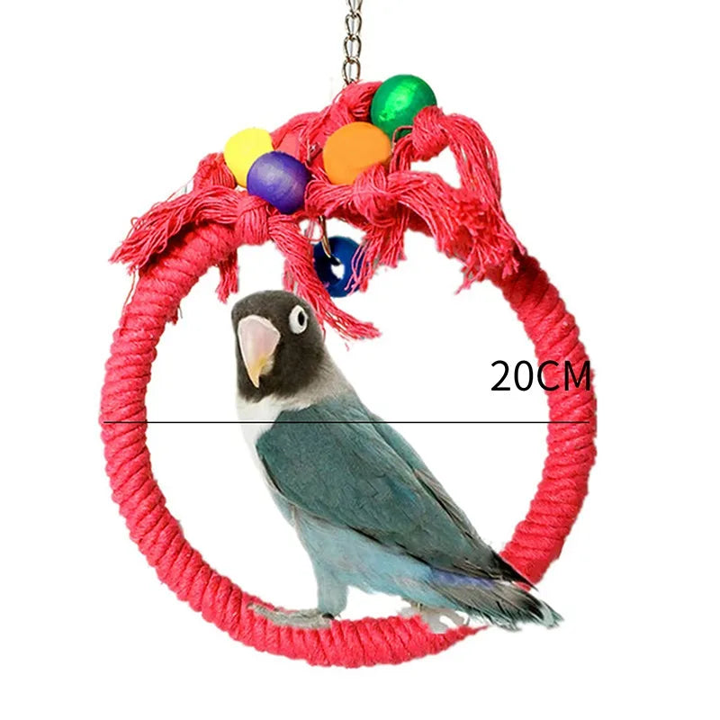 Parrot Chew Toy Cotton Rope Bite Bridge Tearing Ca 