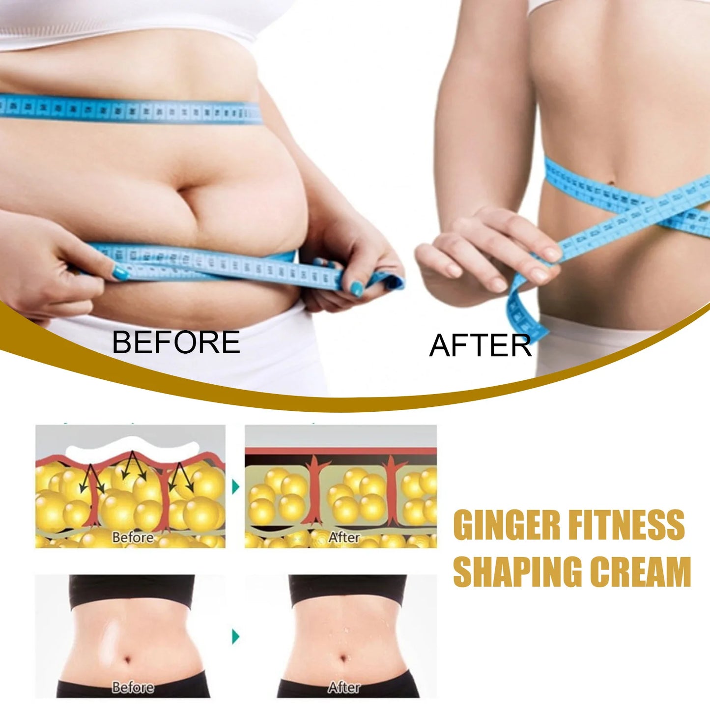 Ginger Massage Cream Slimming Body Fat Burner Product 