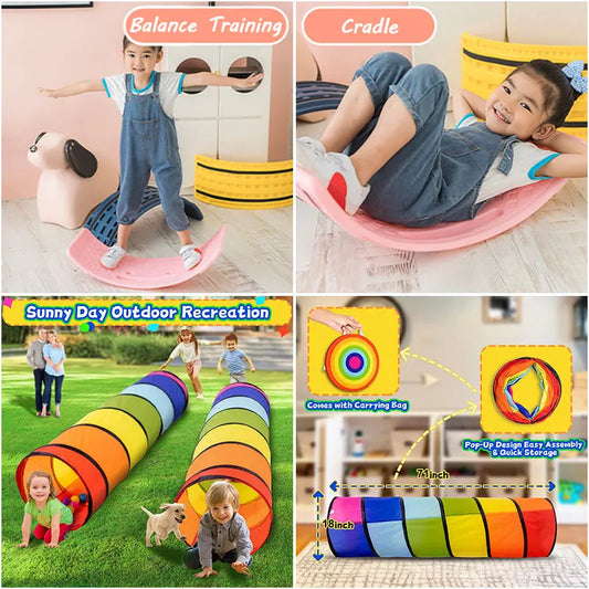 Juguete de equilibrio de piedra sensorial para niños, juguetes de entrenamiento