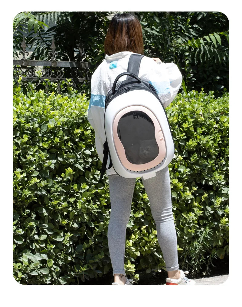 Large Capacity Portable Breathable Cat Bag Travel Space Capsule Shading Shoulder Pet Backpack Suitable for Cats Cat Supplies