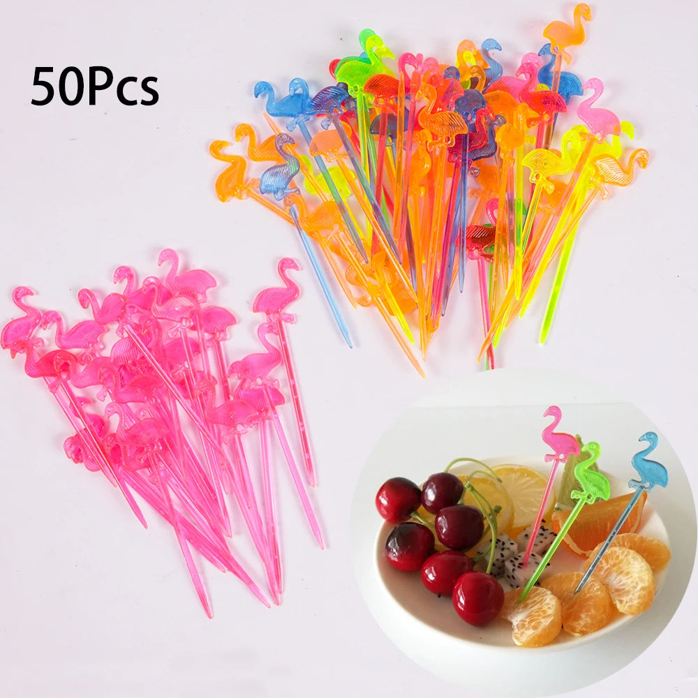 Disposable bamboo food pieces pineapple dessert fruit sticks f 