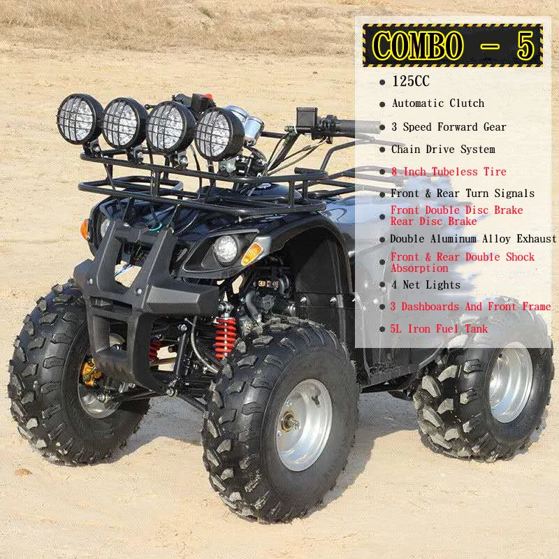 ITLY-buggy de playa de cuatro ruedas, todoterreno, montaña, ATVcustom, 125cc, 1