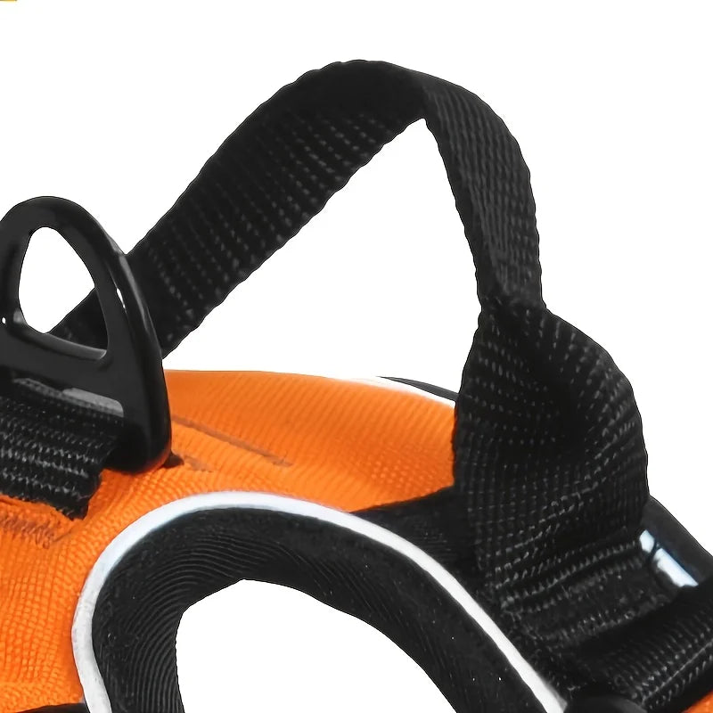 Adjustable Dog Harness Vest with Night Reflective Strip for Small Dogs 