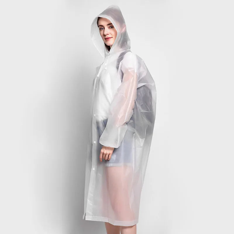 Adult 3 in 1 Waterproof Long Raincoat Rain Coat Jacket Co
