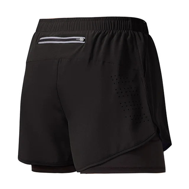 Pantalones cortos para correr para hombre, Shorts de secado rápido para Fitness