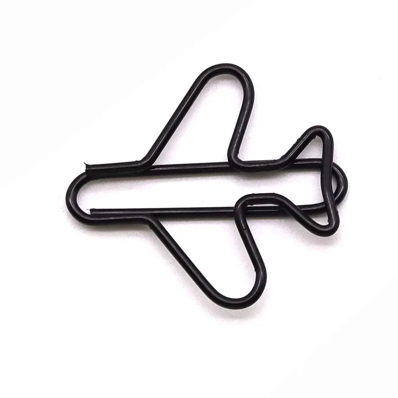 2.6 Airplane Shaped Metal Paper Clips for Office School Stationery 