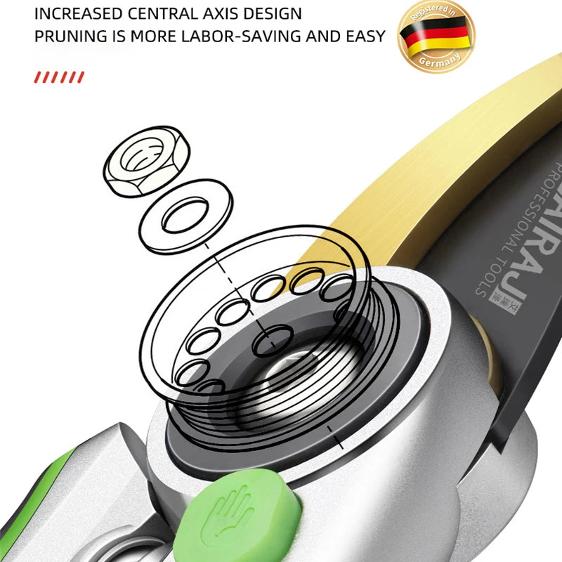 AIRAJ Gardening Pruning Shears Hand-Saving Garden Tools