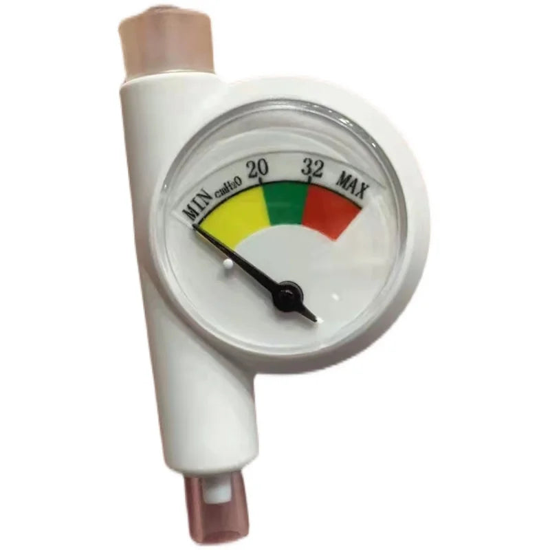 Endotracheal intubation balloon pressure gauge detection device 