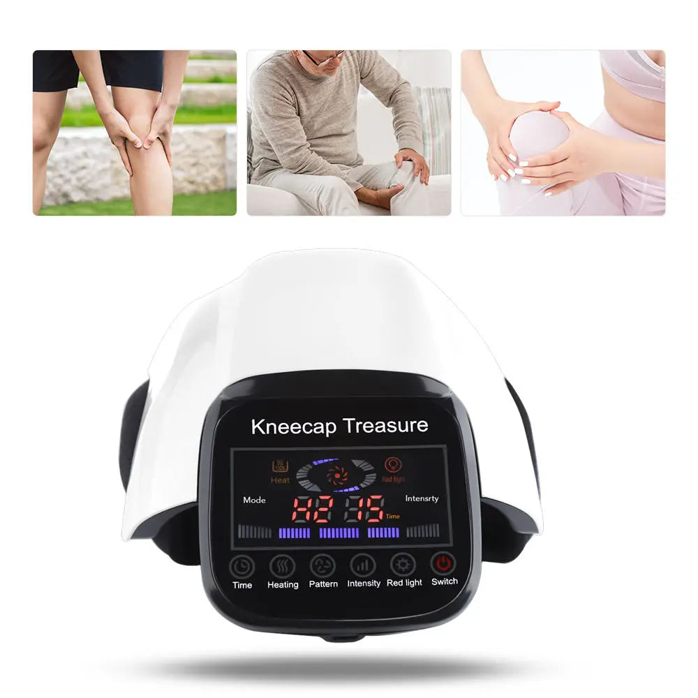 Protector de rodilla eléctrico con calor, masajeador de rodilla, vibración, co