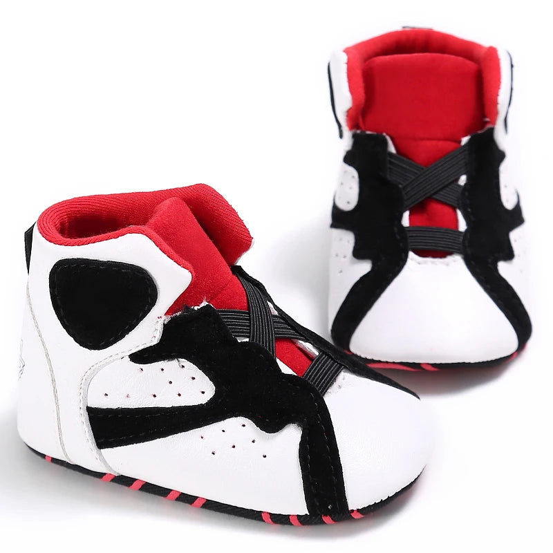 Baby High Top Basketball Sneakers Anti-Slip Casual Sports Shoes 