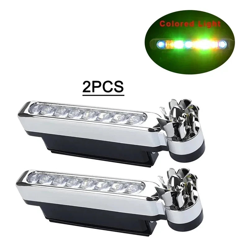 Luces LED de circulación diurna alimentadas por viento para coche, iluminación