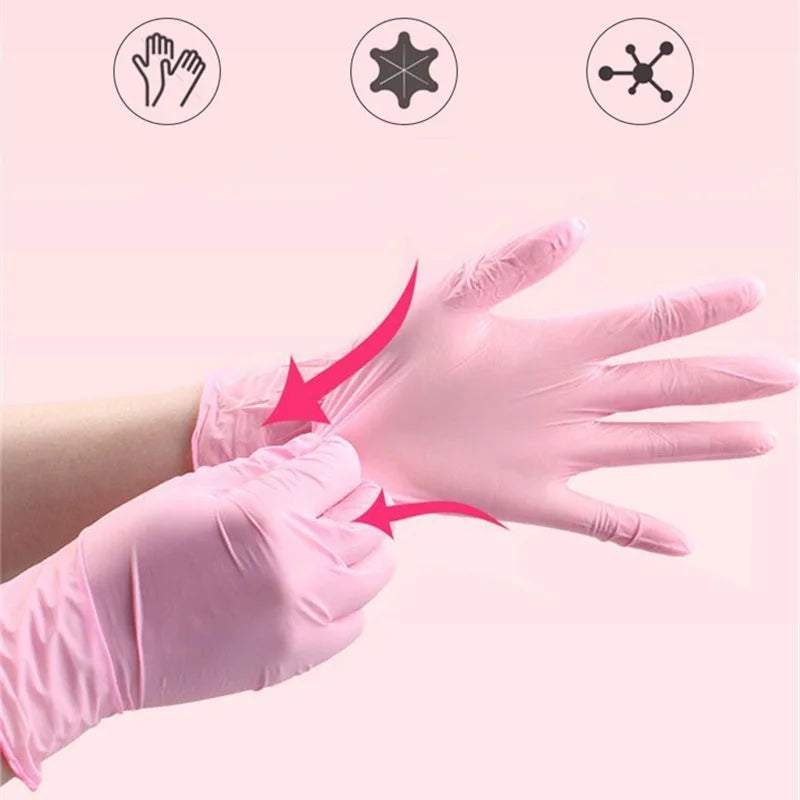 Disposable Nitrile Work Gloves Latex Washing Gloves 