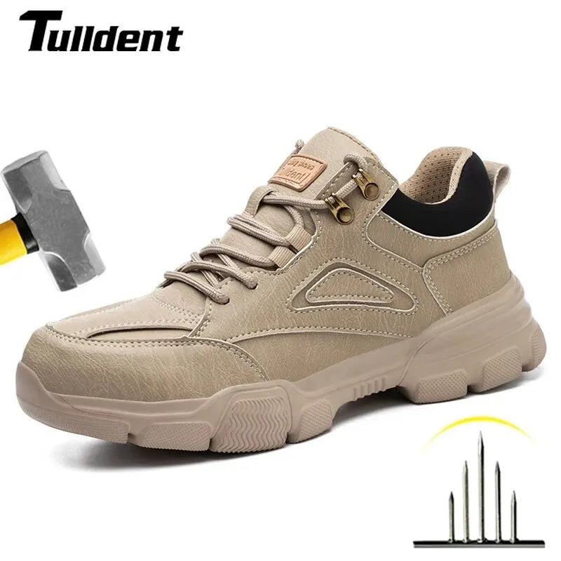 High quality men's safety shoes work sneakers with hebi 