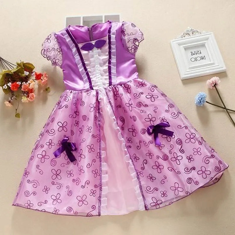 Girls Princess Dress Cinderella Snow White Aurora So Costume 