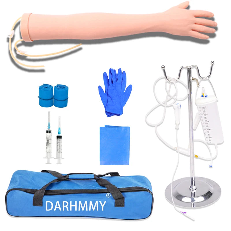 DARHMMY IV brazo de inyección, flebotomía, Kit de práctica de infusión IV, v