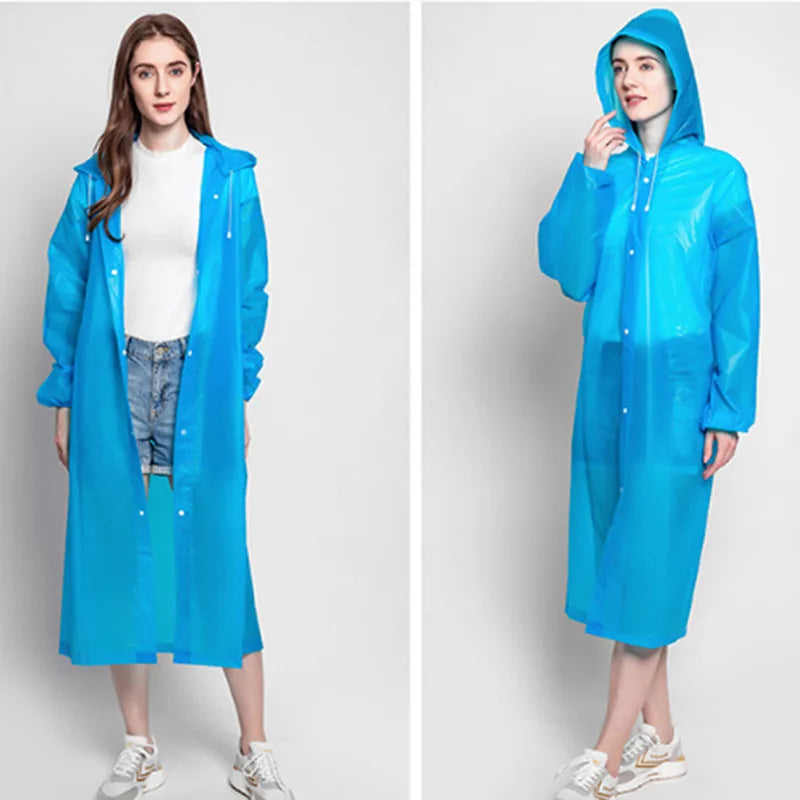 Adult 3 in 1 Waterproof Long Raincoat Rain Coat Jacket Co