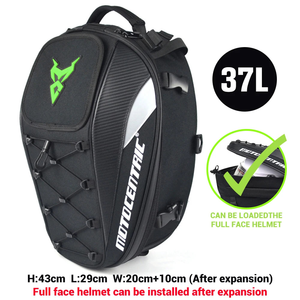 Bolsas para asiento trasero de motocicleta, mochila impermeable multifuncional p