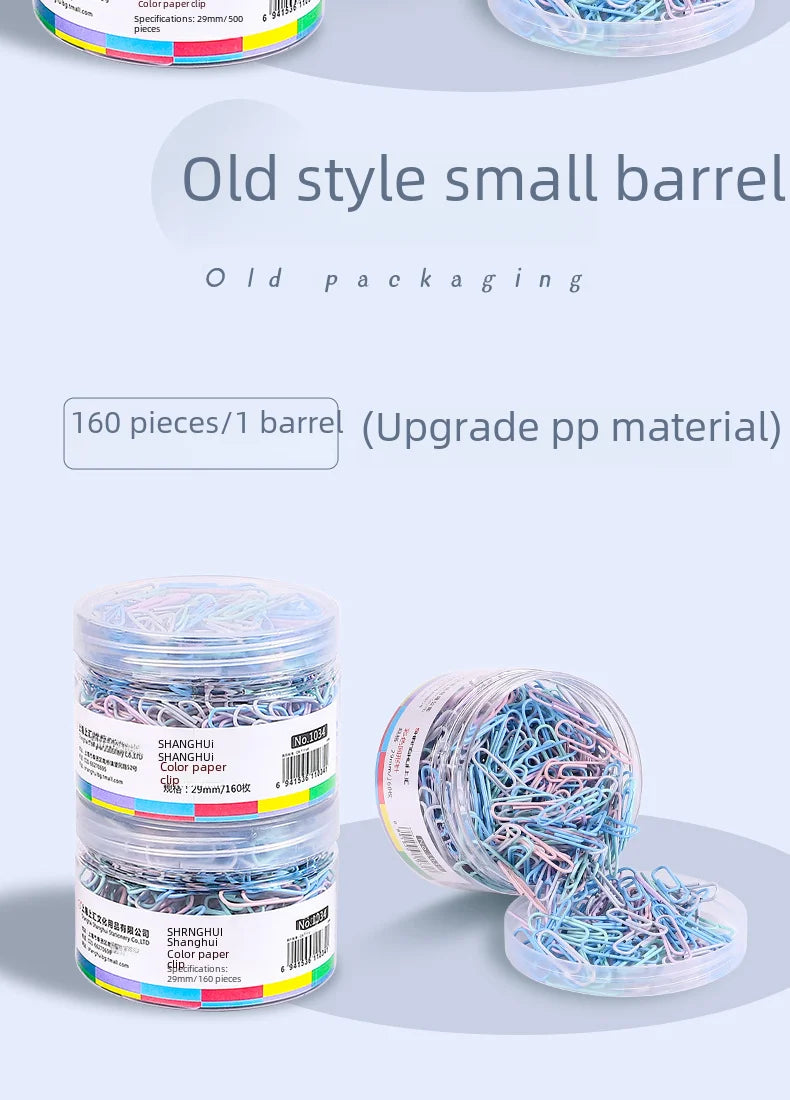Colorful Paper Clips Small U-Shaped Buckle Office Supplies
