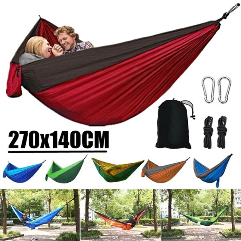 Portable Outdoor Camping Single Person Hammock Hanging Bed 