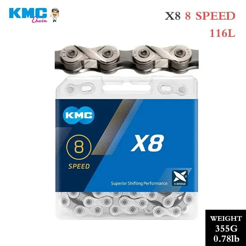 Cadenas de bicicleta KMC X8 X9 X10 X11 X12 MTB 8 9 10 11 12 velocidades biciclet