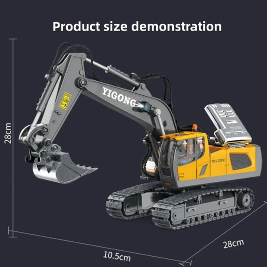 Excavadora a Control remoto para niños, vehículo de ingeniería de 2,4G, cami?