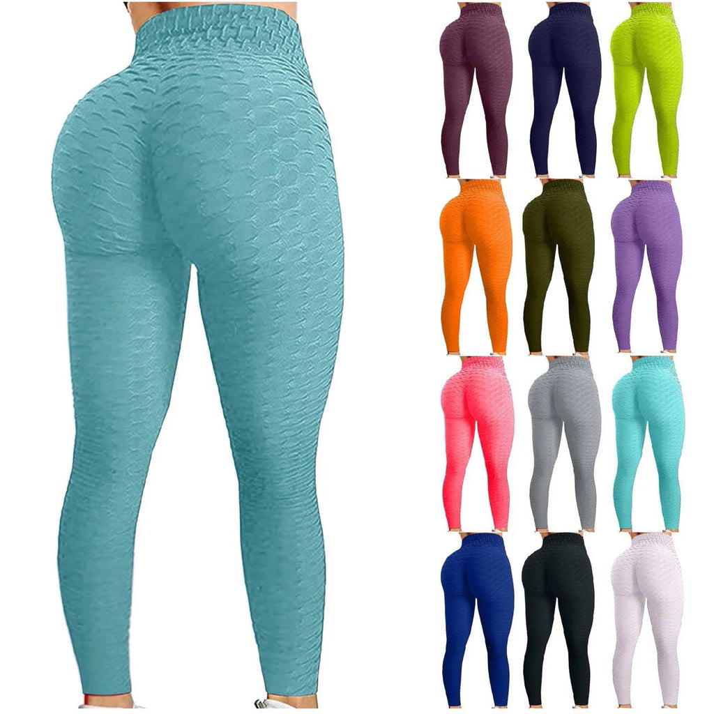 Pantalones de Yoga de cintura alta para mujer, mallas adelgazantes con Control d