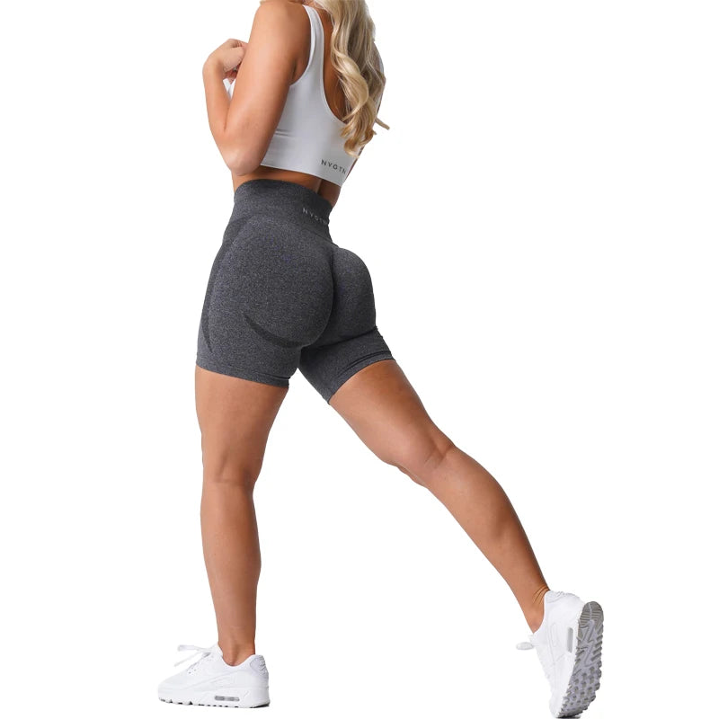 NVGTN-pantalones cortos sin costuras para mujer, Shorts de entrenamiento con realce, ropa deportiva para gimnasio, Yoga