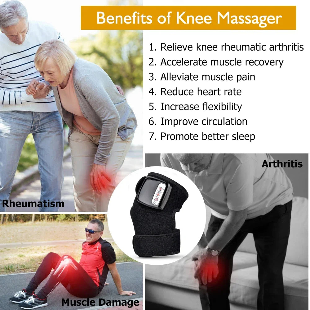 Gentle Electric Knee Massager Infrared Joint Physiotherapy 